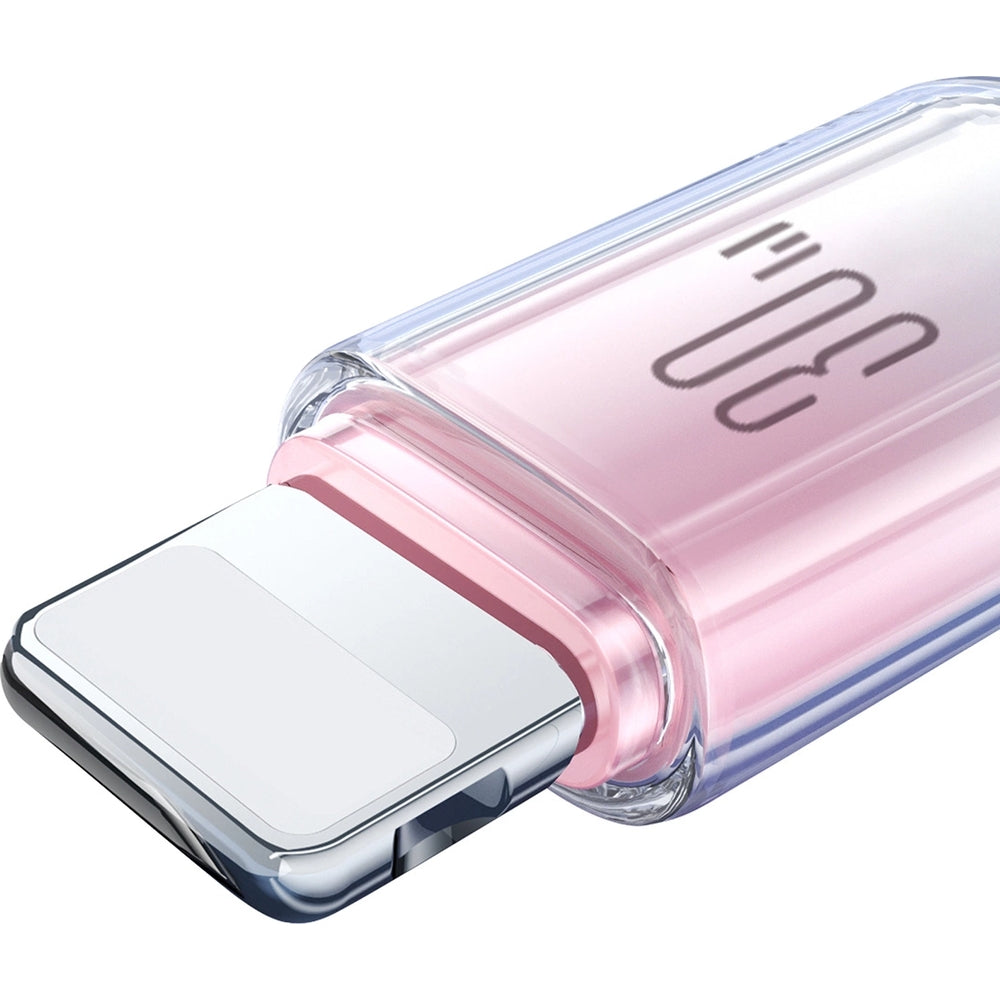 Ladekabel / Datenkabel USB-C zu Lightning, Joyroom Crystal-Clear Series, 30W PD, 1.2m, Weiß