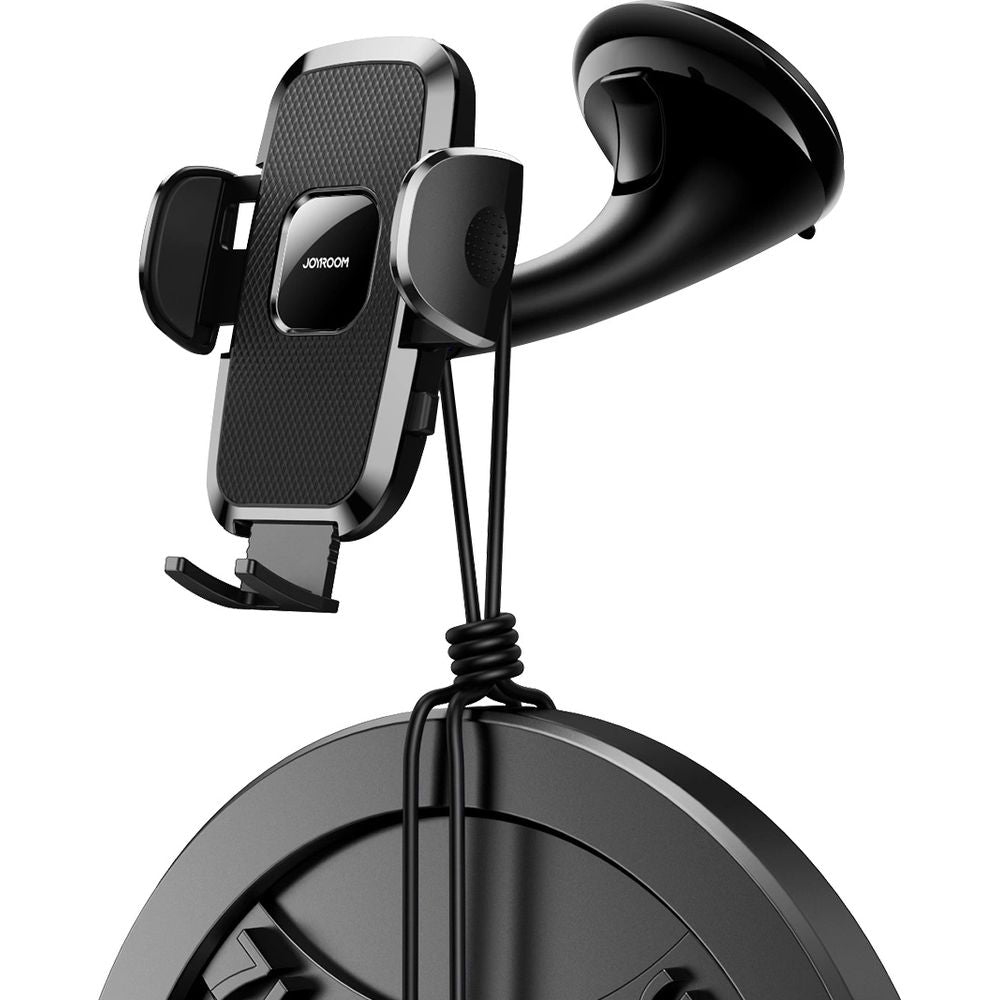 Mechanische Handy-Halterung für Cockpit/Armaturenbrett/Windschutzscheibe, Joyroom JR-ZS259, Schwarz