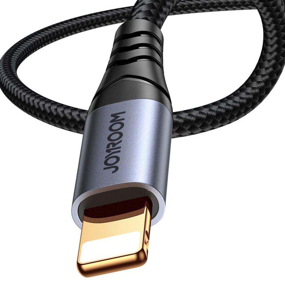 Audiokabel, AUX Jack 3.5mm - Lightning, Joyroom SY-A06, 1,2m, Schwarz
