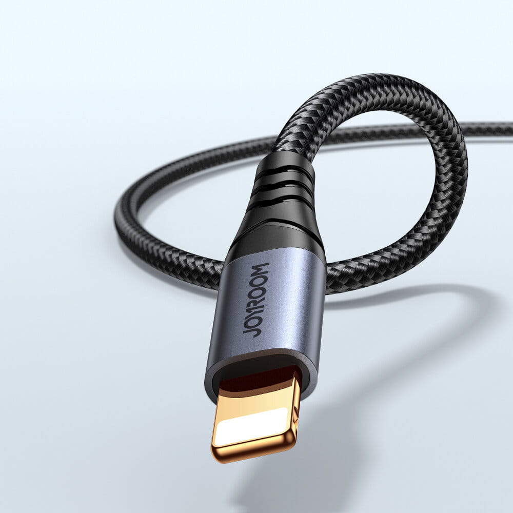 Audiokabel, AUX Jack 3.5mm - Lightning, Joyroom SY-A06, 1,2m, Schwarz