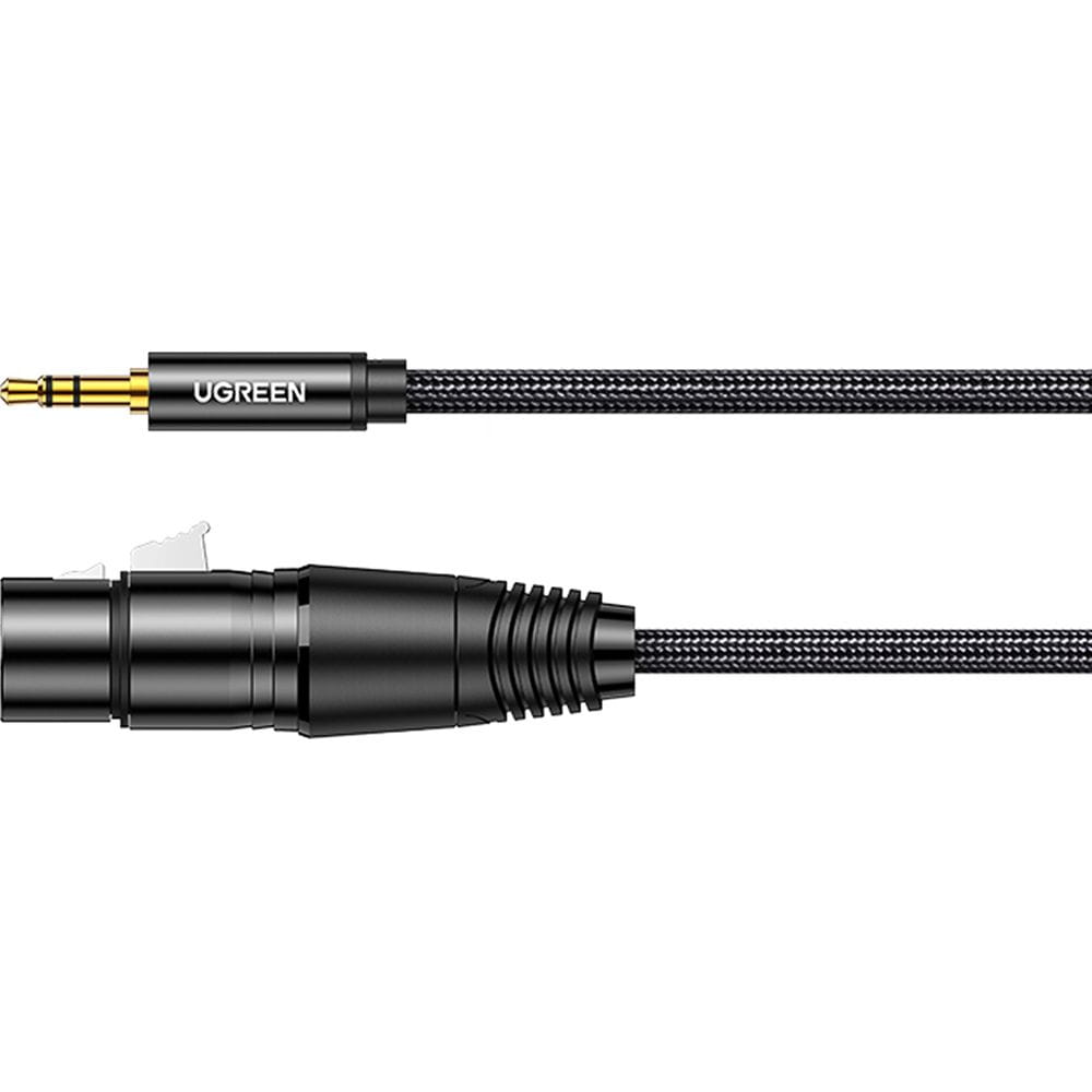 Audiokabel XLR (Buchse) auf 3,5 mm Mini-Jack (Stecker), Ugreen, 1 m, Schwarz