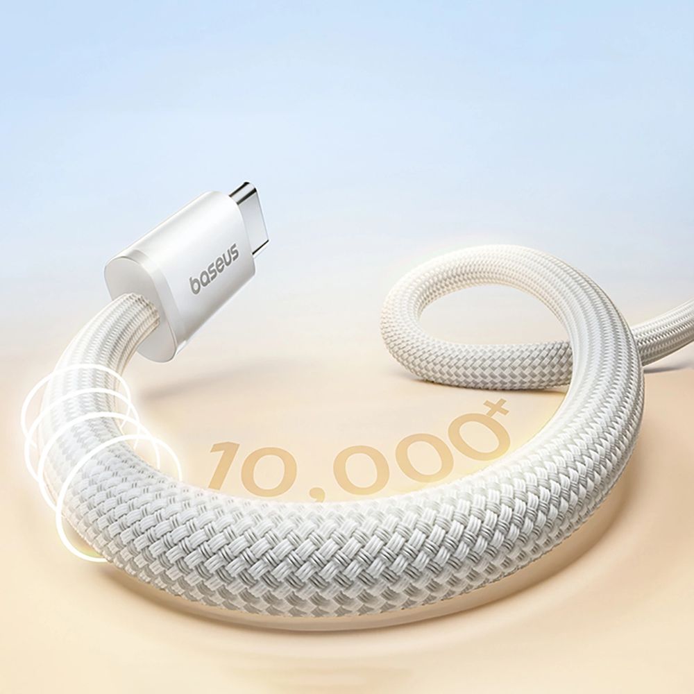 Magnetkabel USB-C auf USB-C, Baseus Dynamic 4 Pro, 100W PD, 1 m, Weiß