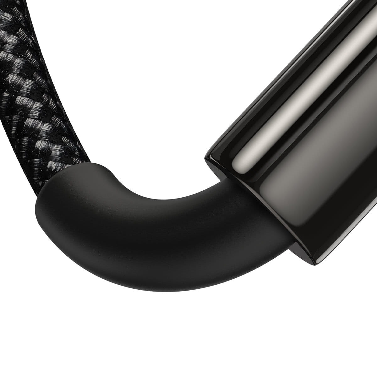 Kabel Baseus Tungsten Gold USB-A zu USB-C 100W 480MB/S 2m, Schwarz