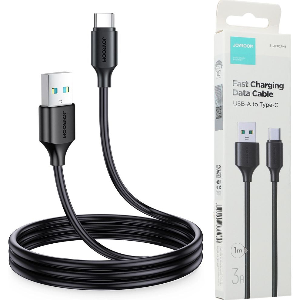 Ladekabel / Datenkabel USB-A zu USB-C, Joyroom Long Lasting, 3A, 1m, Schwarz