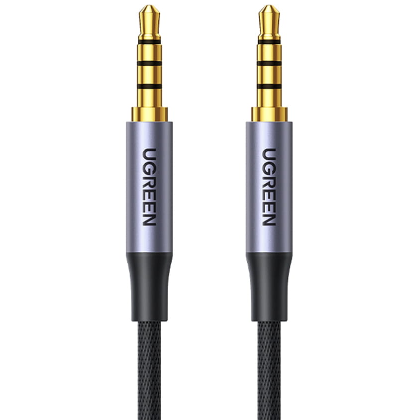 Audiokabel AUX Mini-Jack 3,5 mm (Stecker) zu Mini-Jack 3,5 mm (Stecker), Ugreen, 3 m, Schwarz