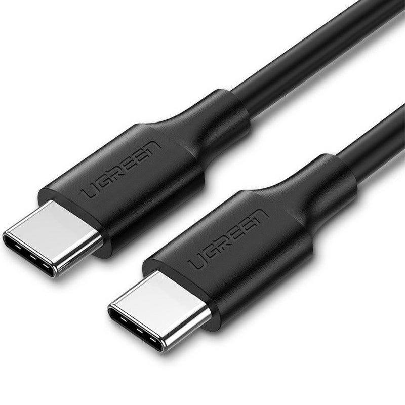Ugreen vernickeltes Kabel USB-C zu USB-C, 1m, Schwarz