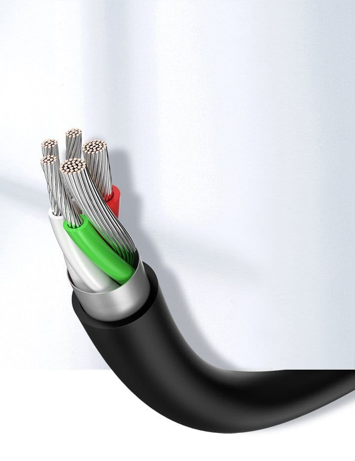 Kabel Ugreen USB-A / USB-C, 480 Mbps, 3A, 1,5 m, Schwarz