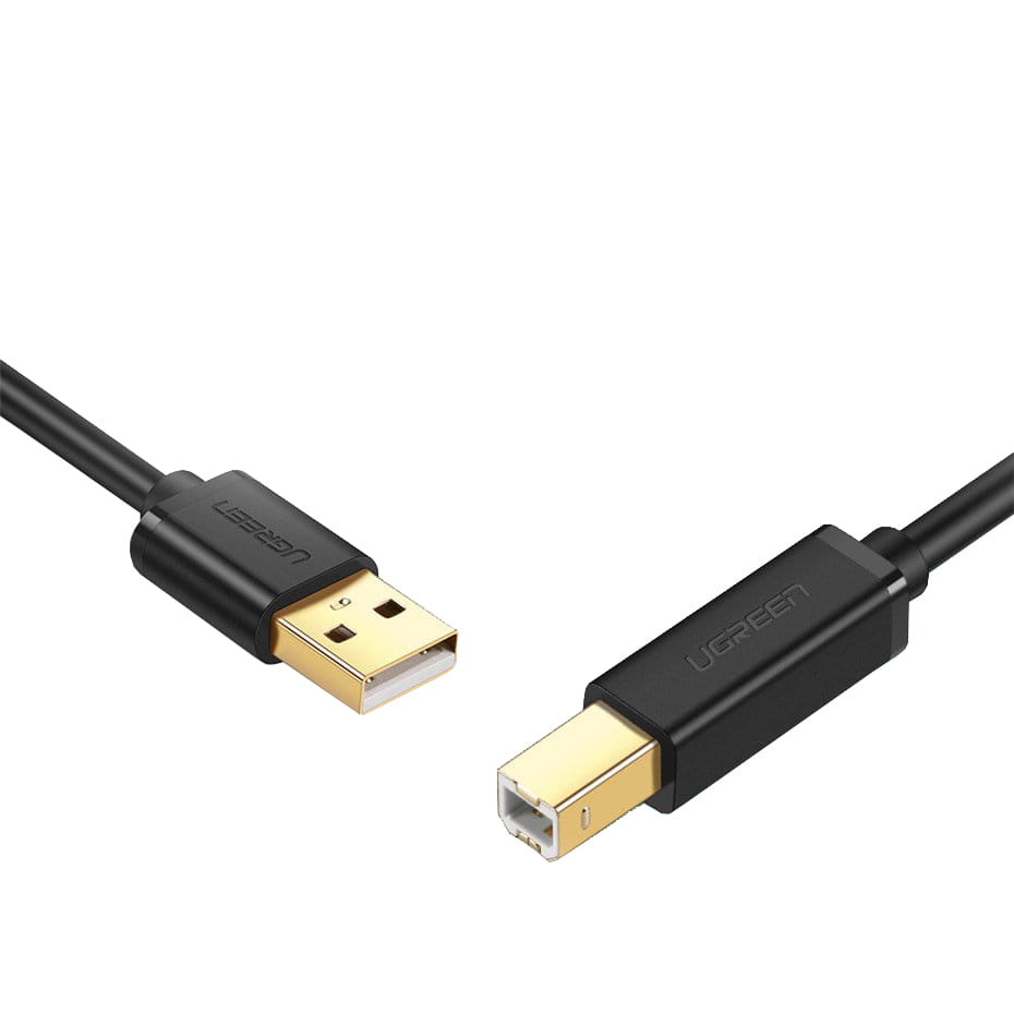 Druckerkabel USB-A (Stecker) auf USB Typ B (Stecker), Ugreen, 3 m, Schwarz