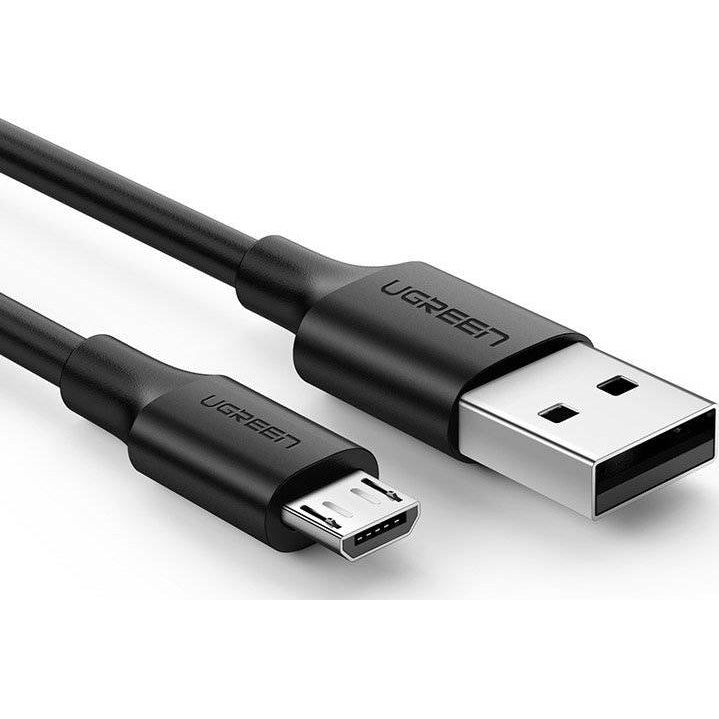Kabel Ugreen USB-A / Micro USB, 2A, 2 m, Schwarz