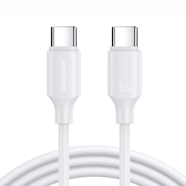 Ladekabel / Datenkabel USB-C zu USB-C, Joyroom Long Lasting Fast Charging, 60W/3A, 1m, Weiß