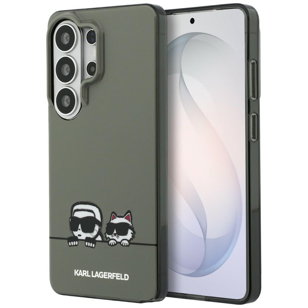 Handyhülle für Galaxy S26 Ultra, Karl Lagerfeld IML Print MagSafe, Rauchig mit Karl Lagerfeld und seiner Katze Choupette