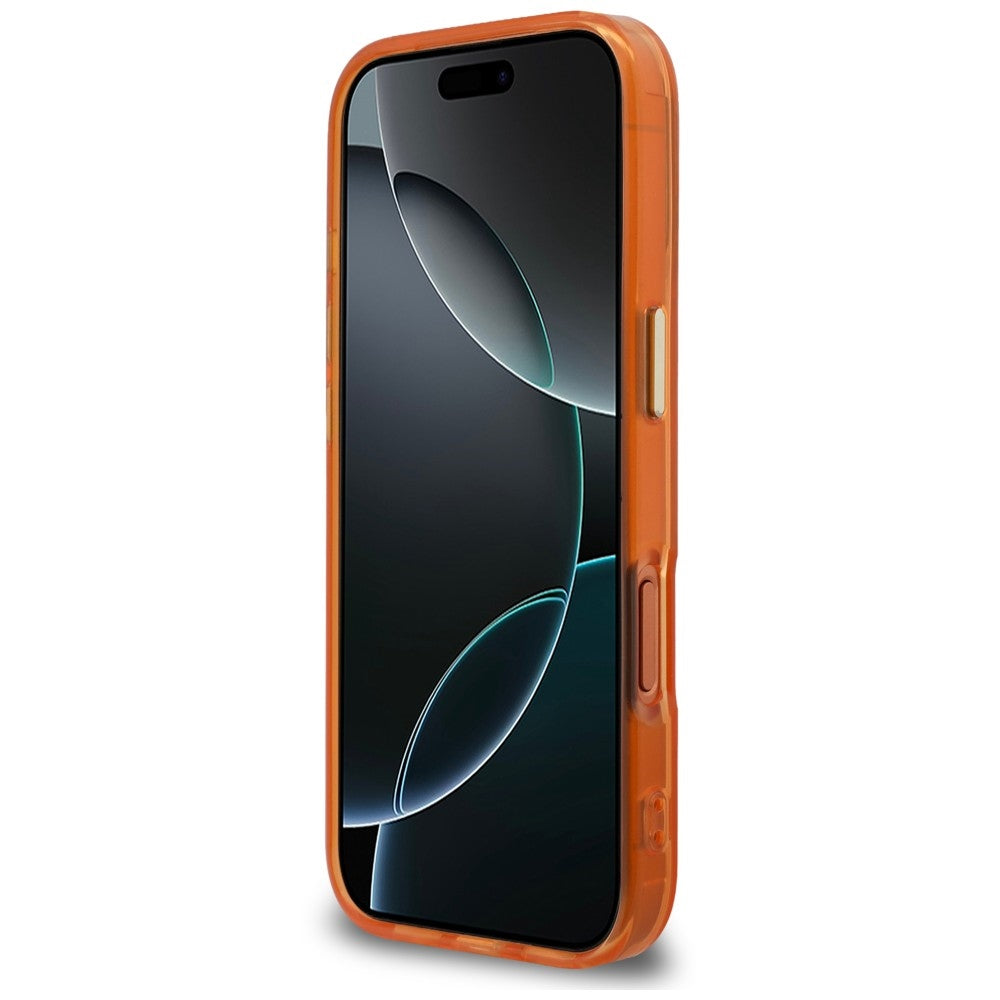 Handyhülle für iPhone 18 Pro / 17 Pro, Karl Lagerfeld IML K Head mit MagSafe, Orange