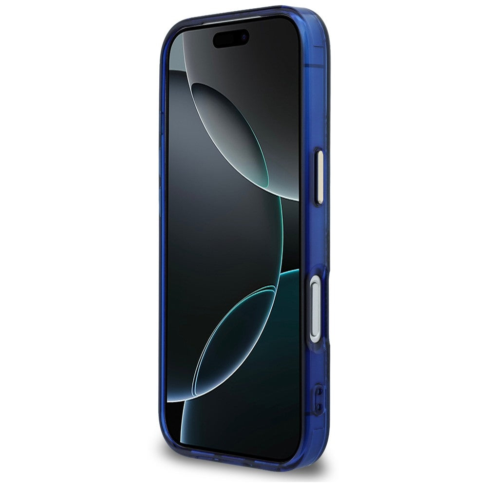 Handyhülle für iPhone 18 Pro / 17 Pro, Karl Lagerfeld IML K Head mit MagSafe, Blau