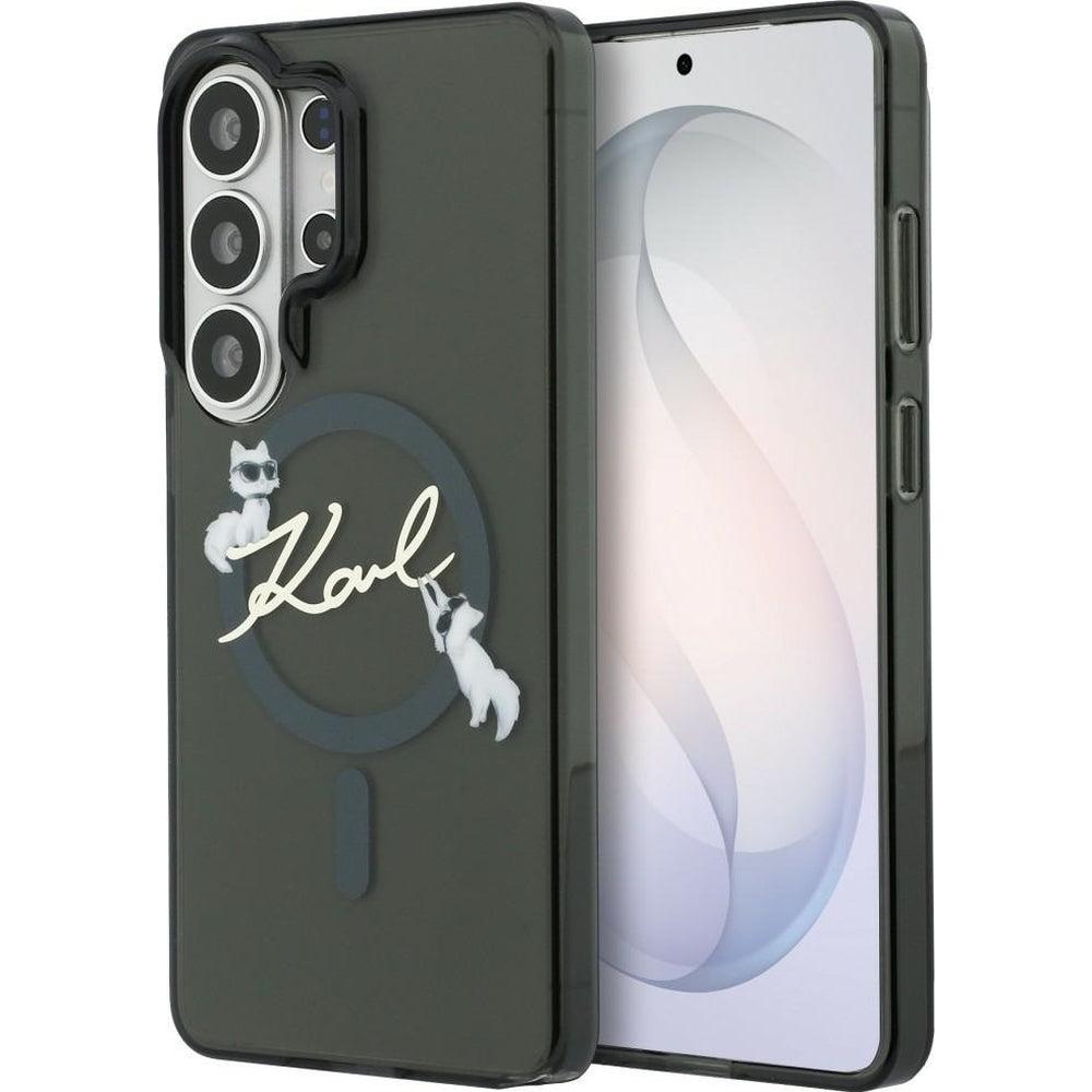 Handyhülle für Galaxy S26 Ultra, Karl Lagerfeld IML Print MagSafe, Rauchig mit der Katze Choupette