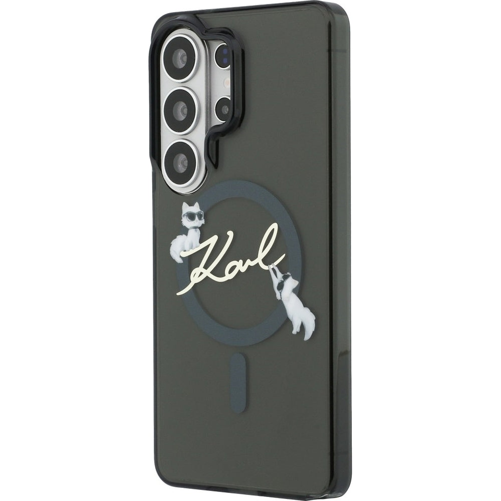 Handyhülle für Galaxy S26 Ultra, Karl Lagerfeld IML Print MagSafe, Rauchig mit der Katze Choupette