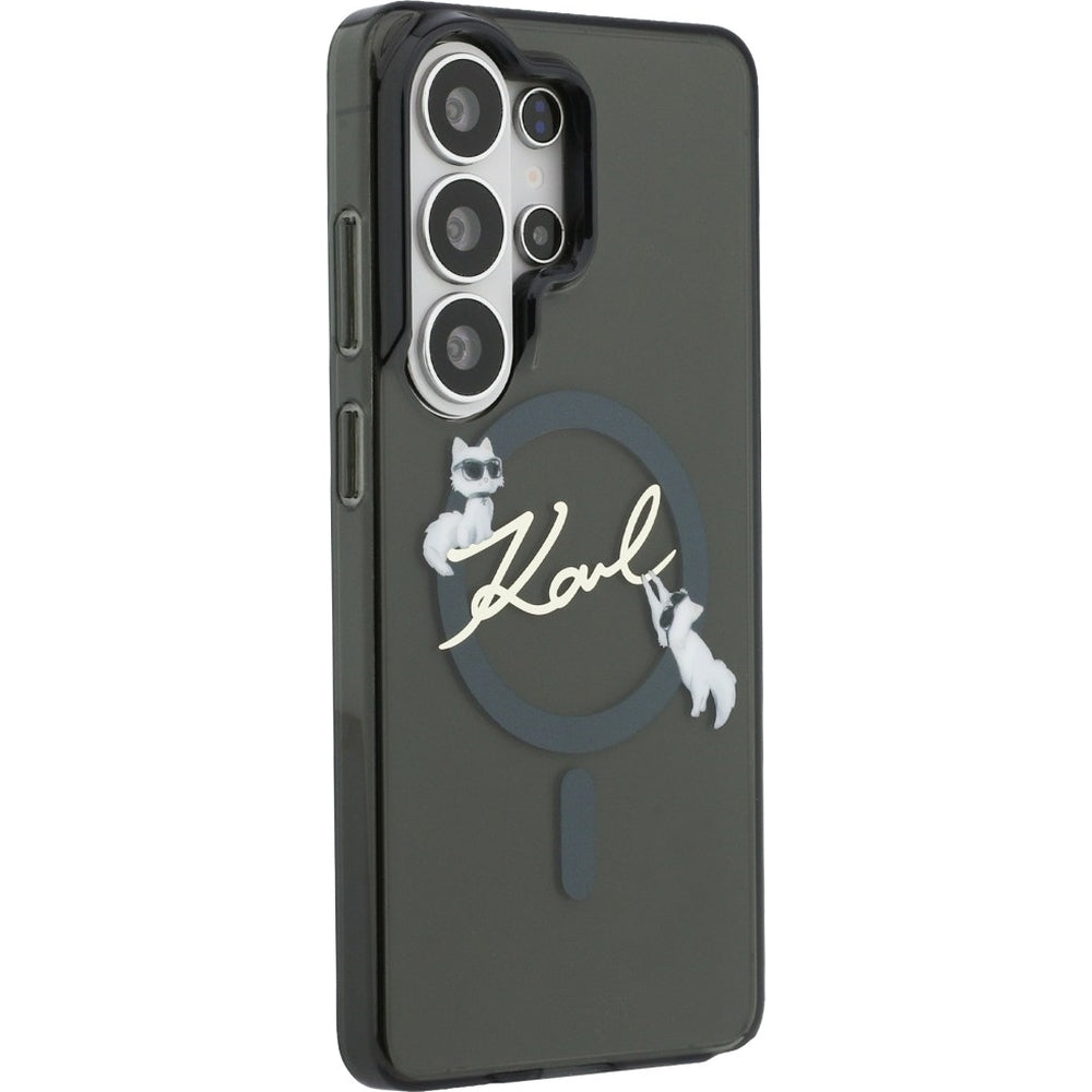 Handyhülle für Galaxy S26 Ultra, Karl Lagerfeld IML Print MagSafe, Rauchig mit der Katze Choupette