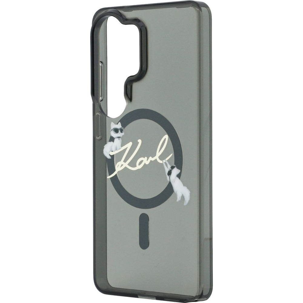Handyhülle für Galaxy S26 Ultra, Karl Lagerfeld IML Print MagSafe, Rauchig mit der Katze Choupette