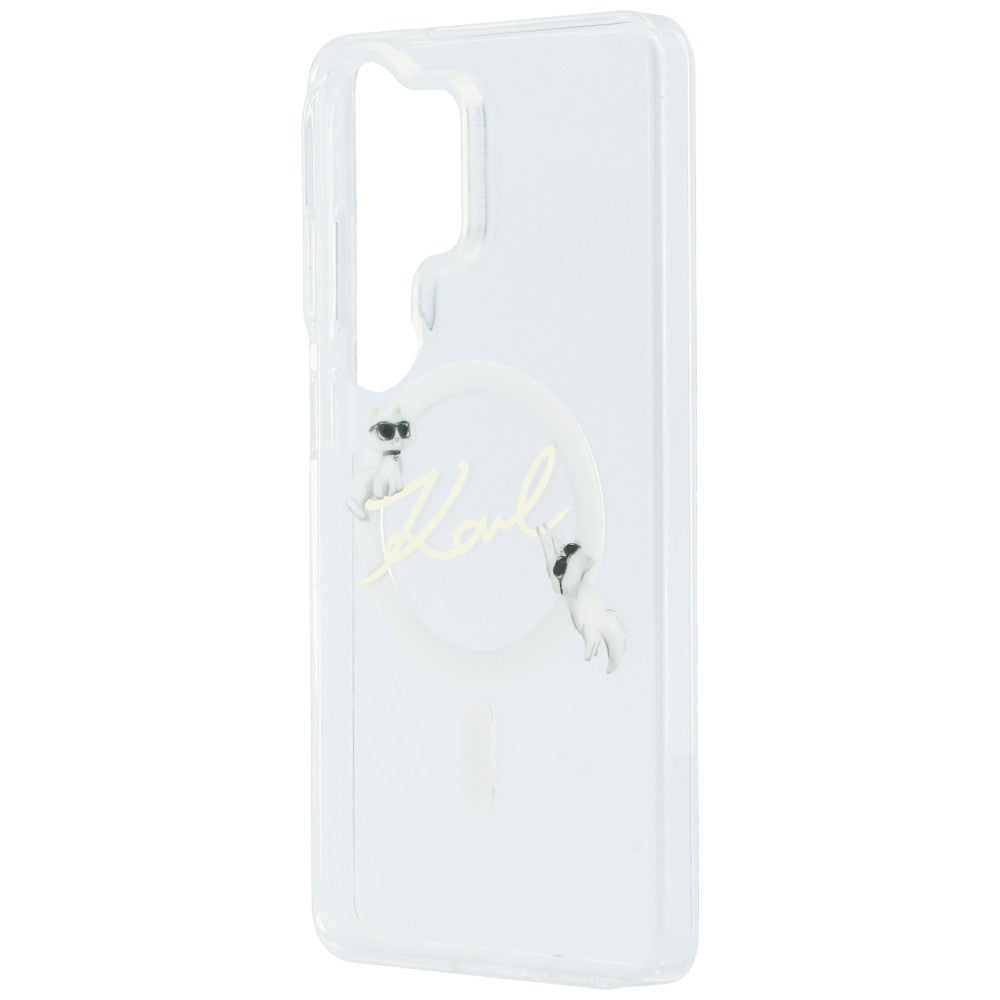 Handyhülle für Galaxy S26 Ultra, Lagerfeld IML Print MagSafe, Transparent mit der Katze Choupette