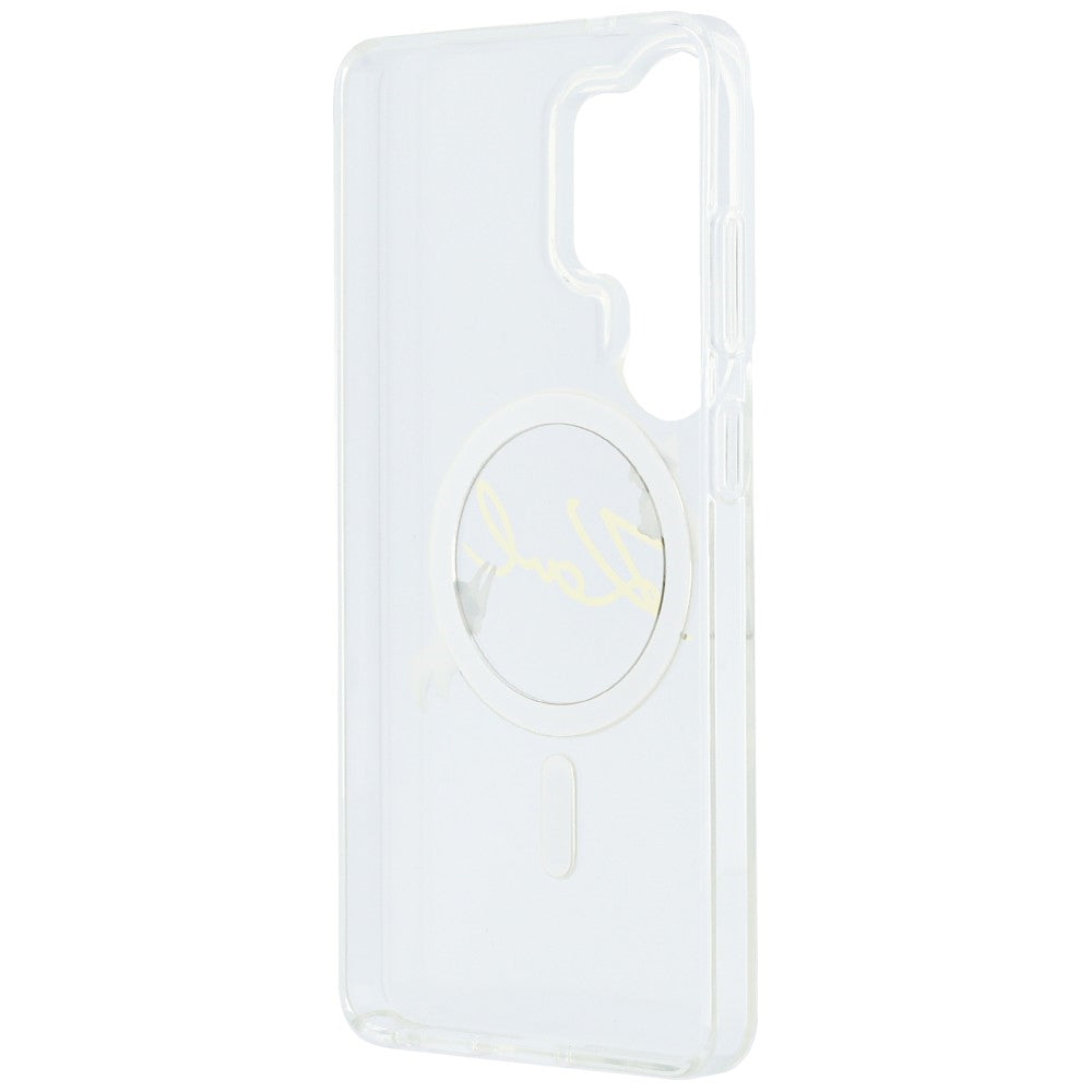 Handyhülle für Galaxy S26 Ultra, Lagerfeld IML Print MagSafe, Transparent mit der Katze Choupette