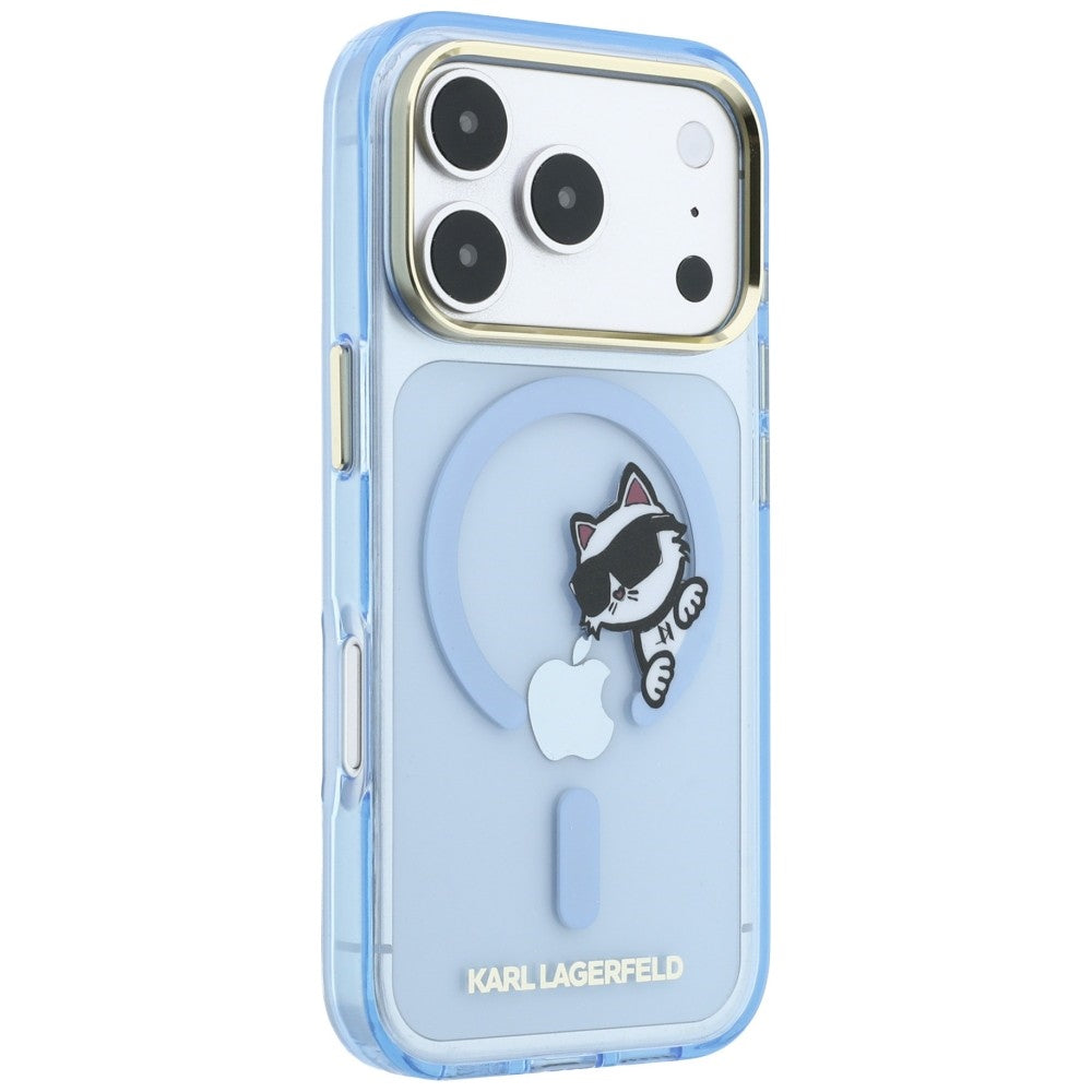 Karl Lagerfeld Handyhülle Peekaboo Logo do MagSafe für iPhone 18 Pro / 17 Pro Blau (4/8)
