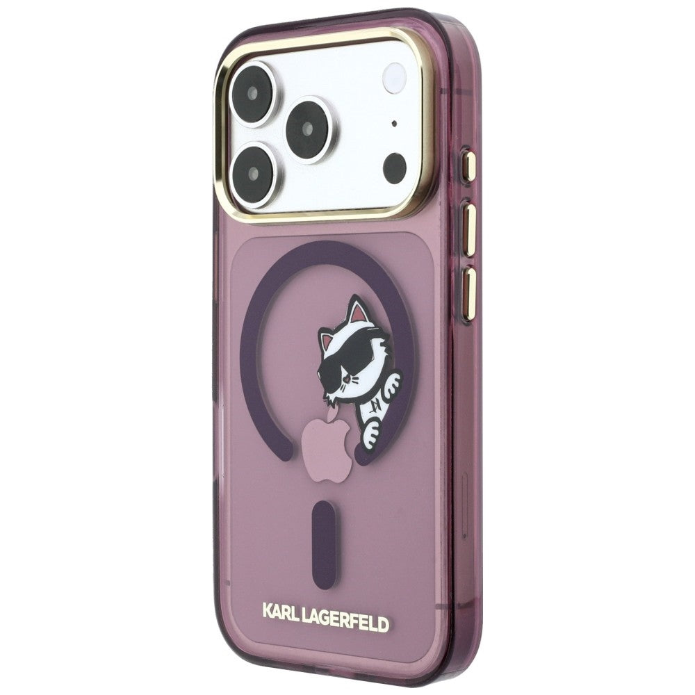 Karl Lagerfeld Handyhülle Peekaboo Logo do MagSafe für iPhone 18 Pro Max / 17 Pro Max Burgundy (2/8)