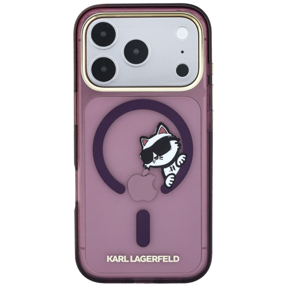 Karl Lagerfeld Handyhülle Peekaboo Logo do MagSafe für iPhone 18 Pro Max / 17 Pro Max Burgundy (3/8)