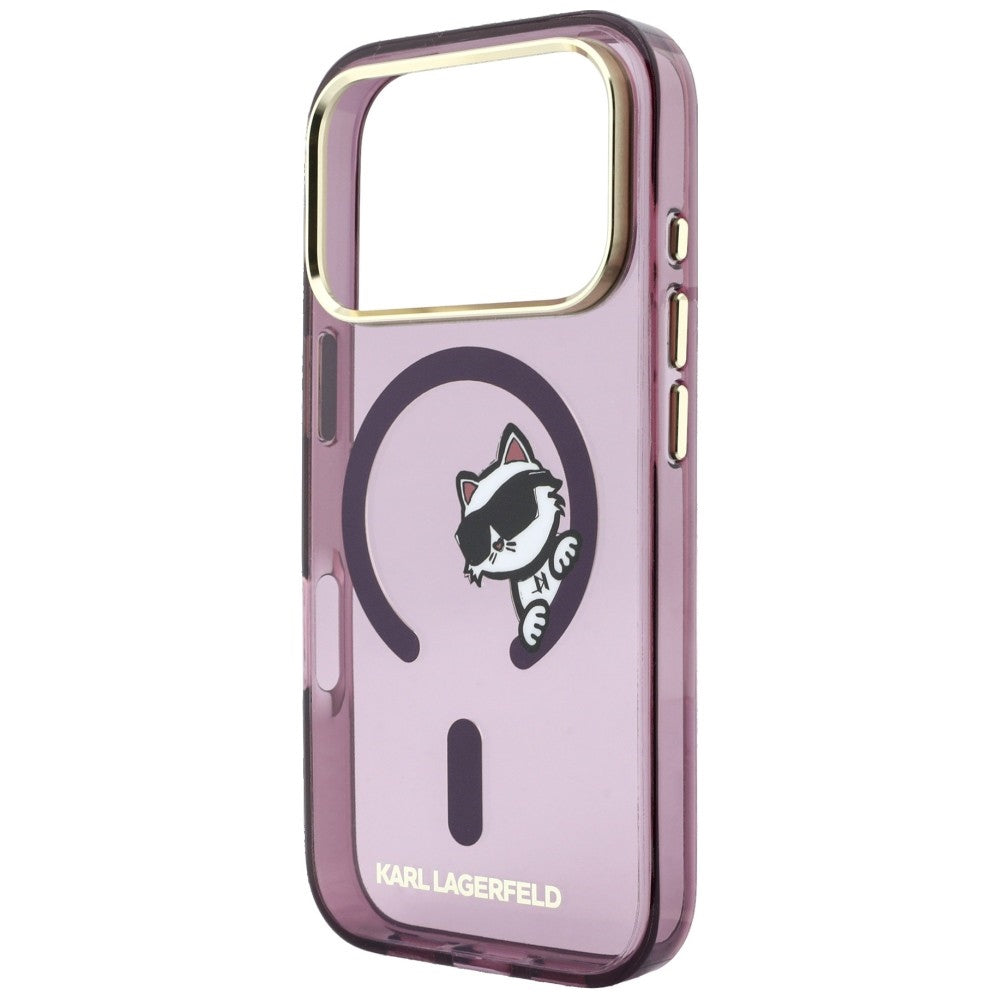 Karl Lagerfeld Handyhülle Peekaboo Logo do MagSafe für iPhone 18 Pro Max / 17 Pro Max Burgundy (6/8)