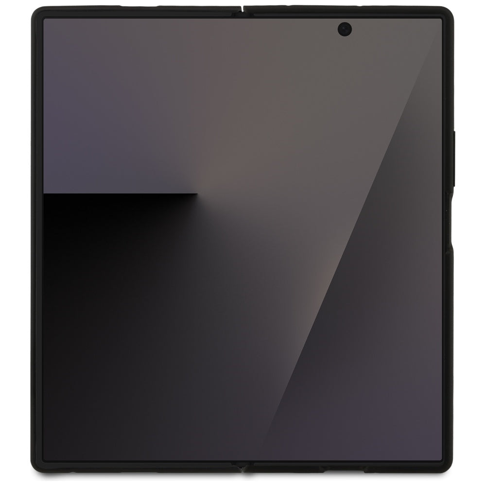 Handyhülle für Galaxy Z Fold7, Karl Lagerfeld Saffiano Karl & Choupette Pin, Schwarz