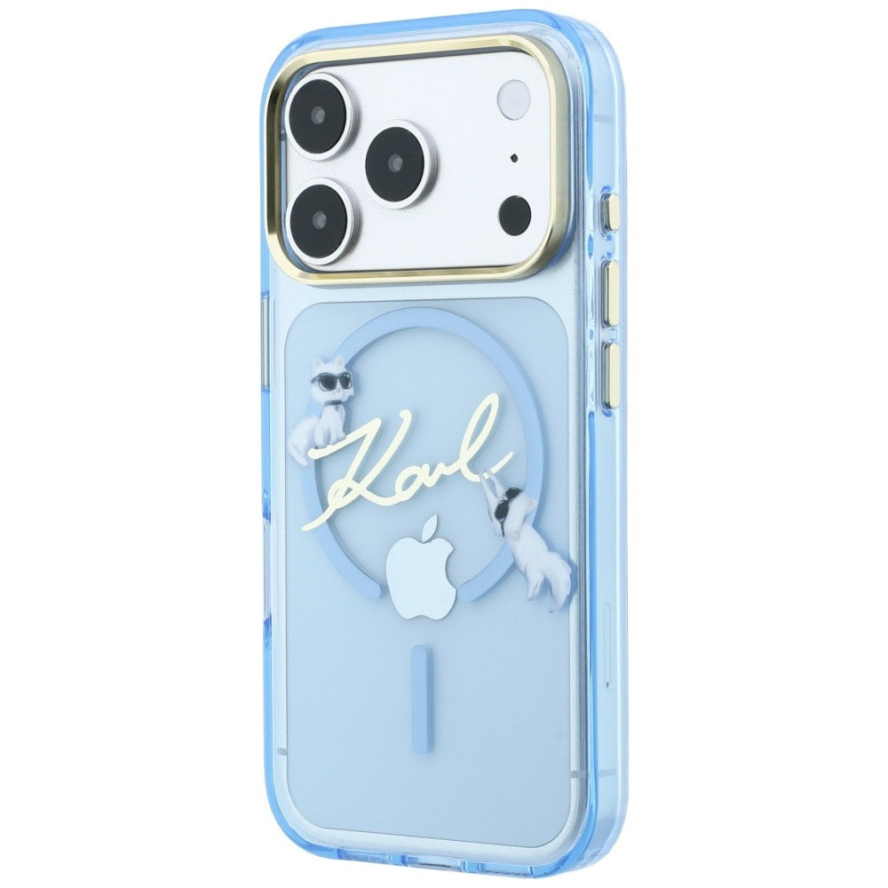 Karl Lagerfeld Handyhülle Script Logo do MagSafe für iPhone 18 Pro Max / 17 Pro Max, Blau (2/8)