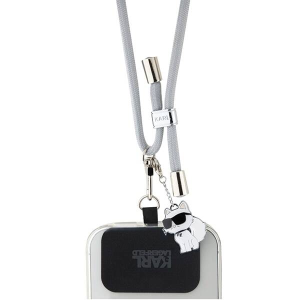Handy-Lanyard Karl Lagerfeld Universal Crossbody / Schnur, Grau