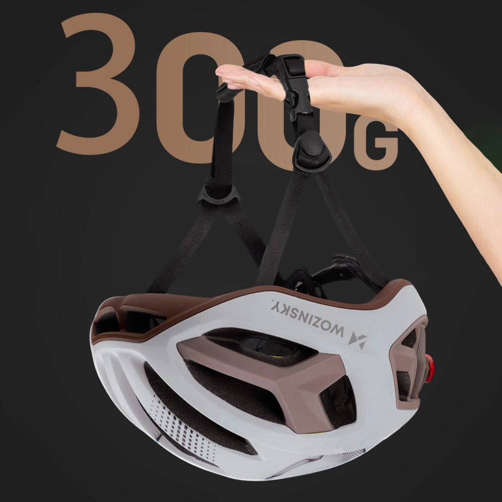 Rennradhelm MTB- Fahrradhelm Wozinsky HT-68 M, 54-58 cm, Braun