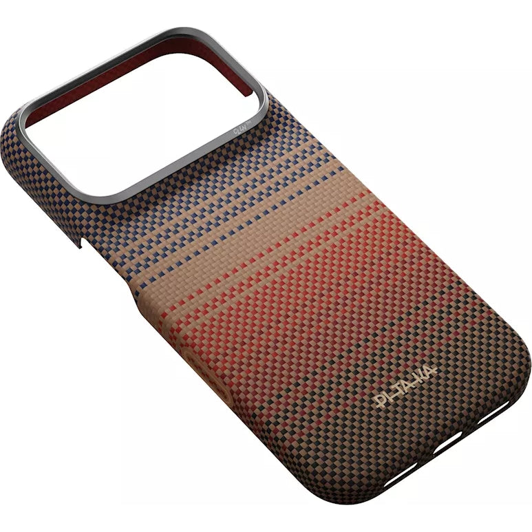 Aramid Handyhülle für iPhone 18 Pro / 17 Pro, PITAKA Ultra-Slim Case mit MagSafe, Braun und Schwarz mit Kevlar (8/12)