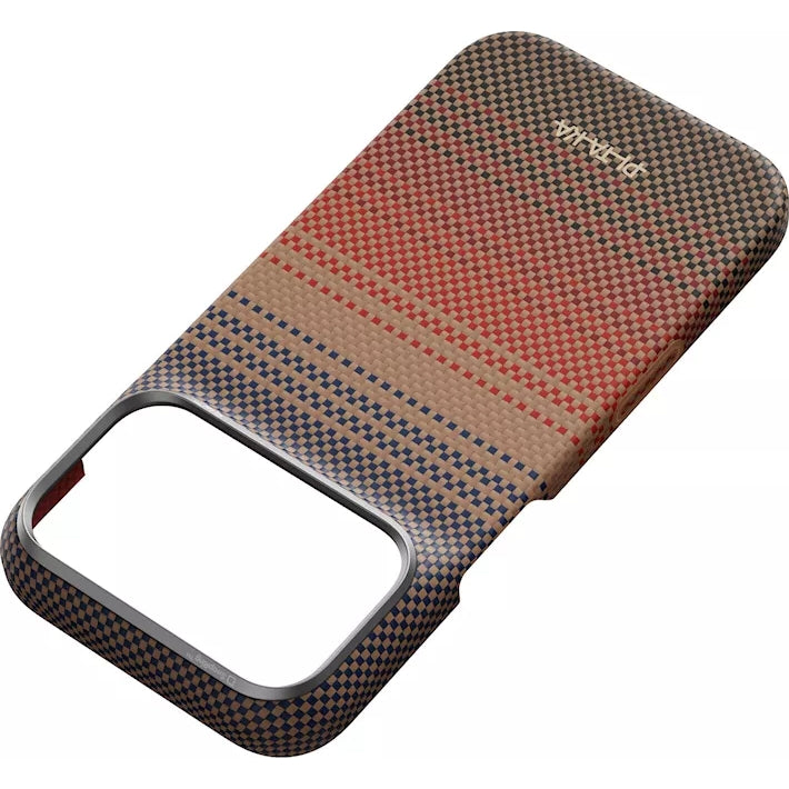Aramid Handyhülle für iPhone 18 Pro / 17 Pro, PITAKA Ultra-Slim Case mit MagSafe, Braun und Schwarz mit Kevlar (9/12)