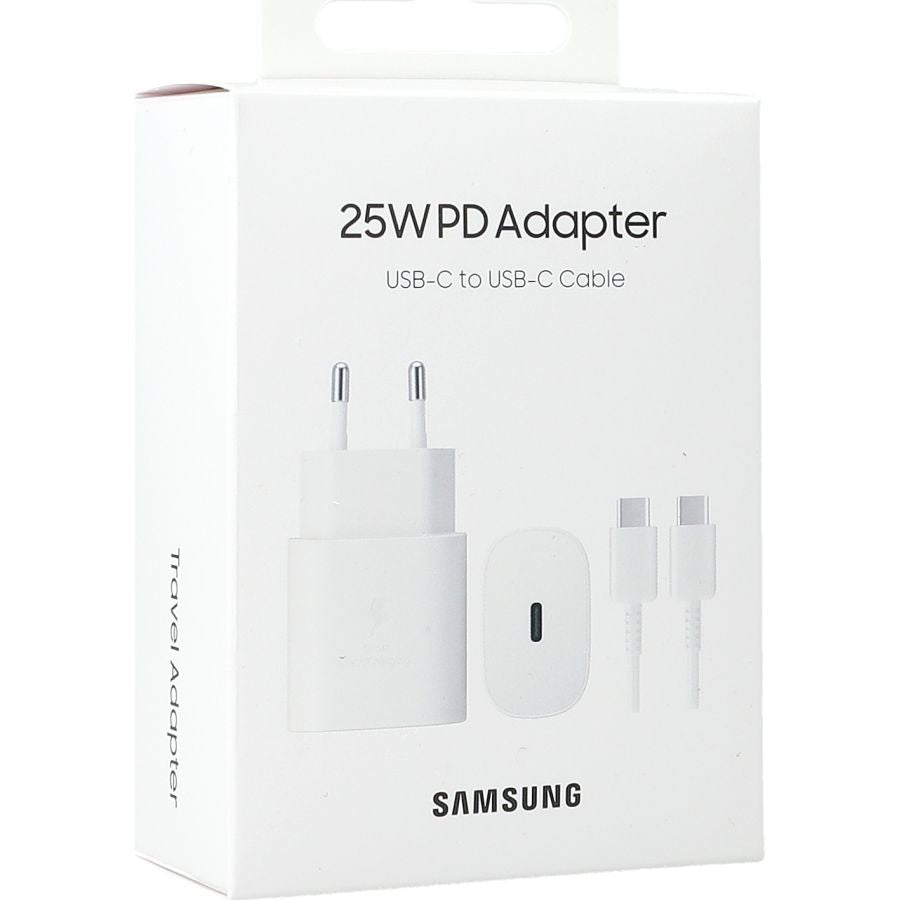 Wandladegerät Samsung Travel Adapter PD 25W, USB-C, Weiß