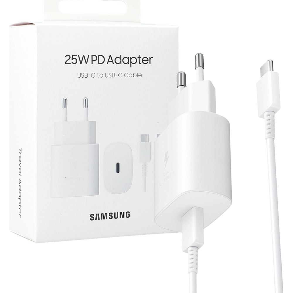 Wandladegerät Samsung Travel Adapter PD 25W, USB-C, Weiß