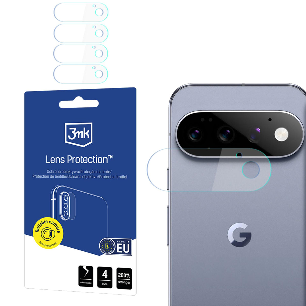 Objektivschutz für Google Pixel 11 Pro, 3mk Lens Protection, 4 Sätze