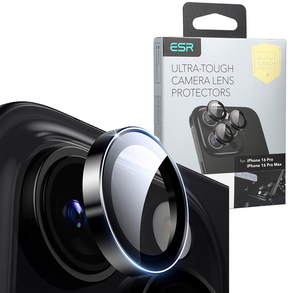 Kameraglas ESR Camera Lens für iPhone 16 Pro, iPhone 16 Pro Max, Black