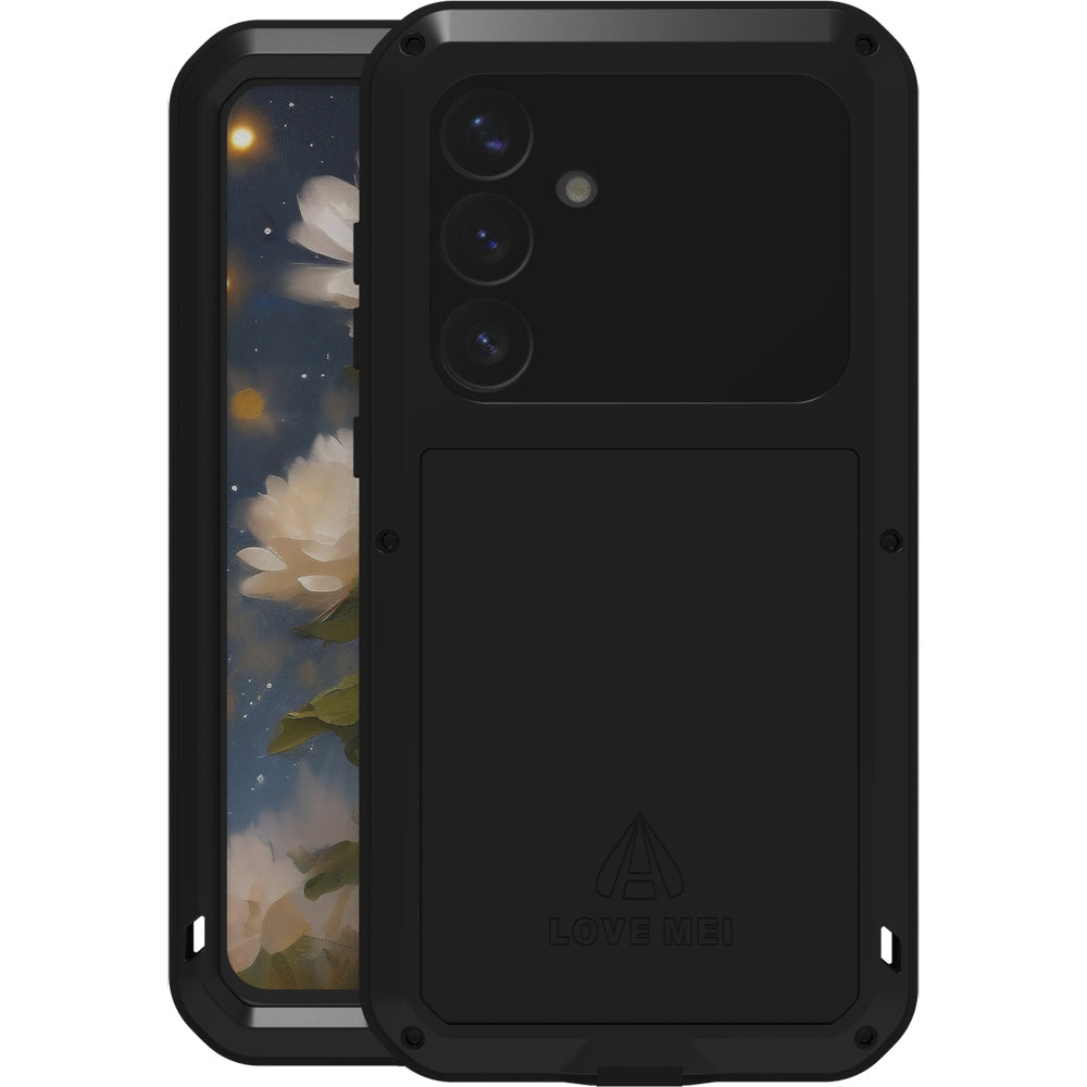 Handyhülle für Galaxy S25 Plus, Love Mei Powerful mit Glas, Schwarz