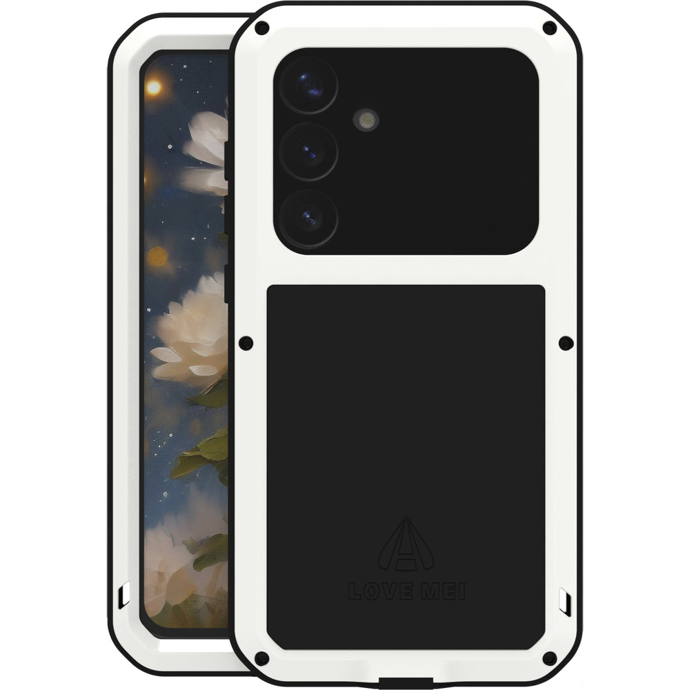 Handyhülle für Galaxy S25 Plus, Love Mei Powerful mit Glas, Weiß