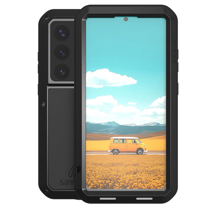 Handyhülle für Galaxy S26 Ultra, Love Mei Powerful mit Glas, Black