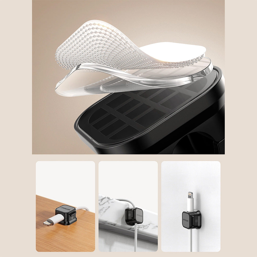 Magnetische Kabelorganizer, Joyroom JR-ZS368, 6 Stück, Schwarz