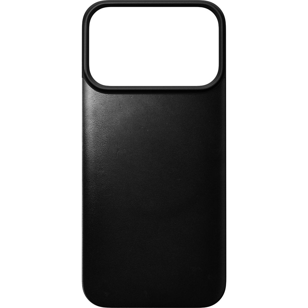 Leder Handyhülle für iPhone 18 Pro / 17 Pro, Nomad Magnetic Leather Back Horween Series mit MagSafe, Schwarz (4/8)