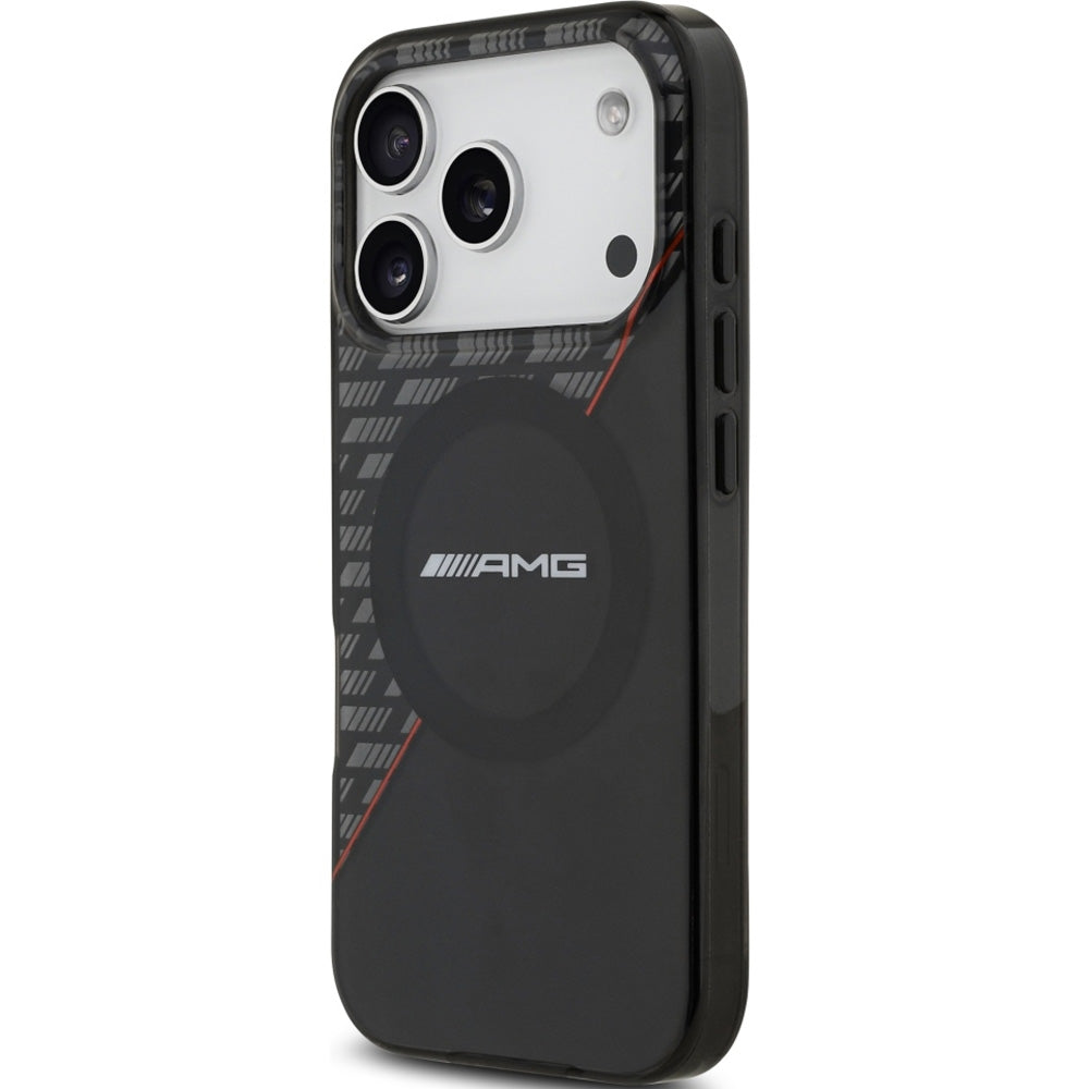 Handyhülle für iPhone 18 Pro / 17 Pro, Mercedes AMG IML Double Layer Rhombs mit MagSafe, Durchscheinend-Schwarz (2/8)
