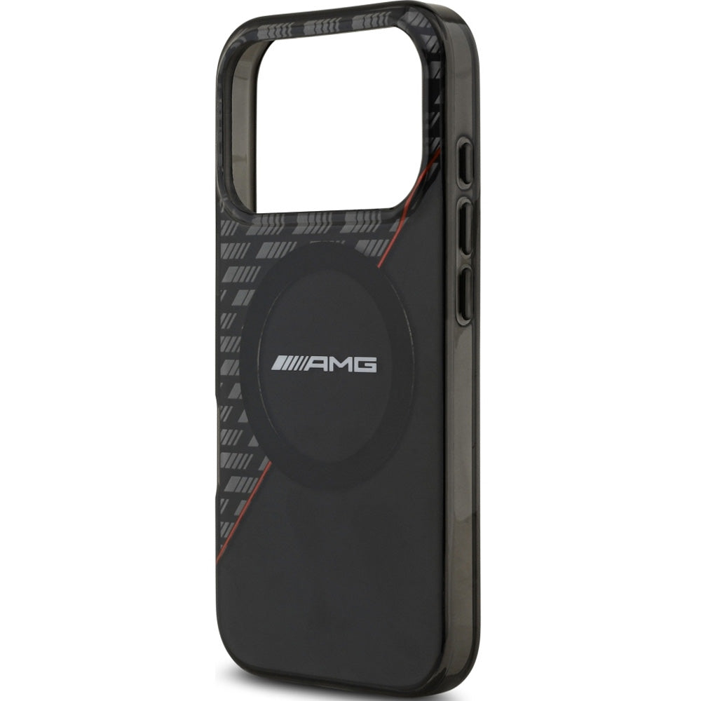 Handyhülle für iPhone 18 Pro / 17 Pro, Mercedes AMG IML Double Layer Rhombs mit MagSafe, Durchscheinend-Schwarz (6/8)