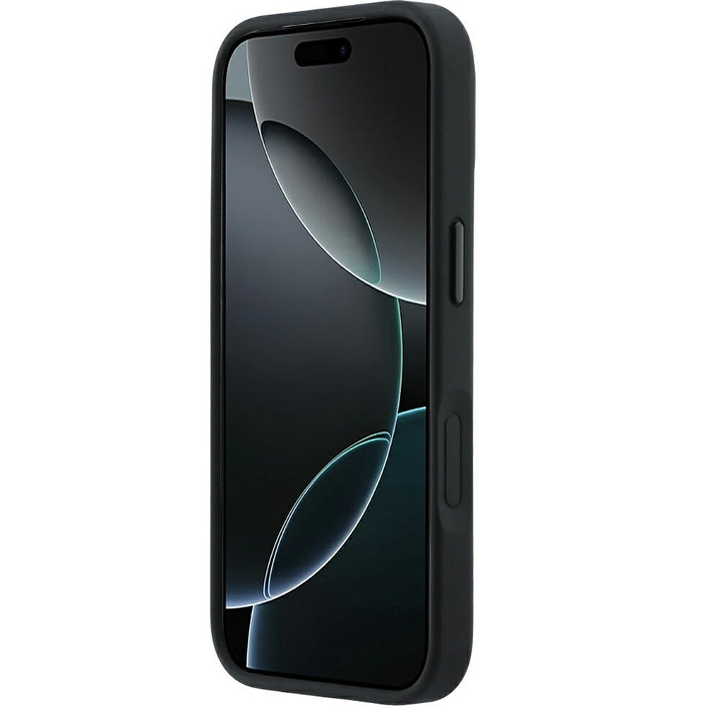 Handyhülle für iPhone 18 Pro / 17 Pro, Mercedes-Benz Leather Mesh Bow Line mit MagSafe, Schwarz (5/8)