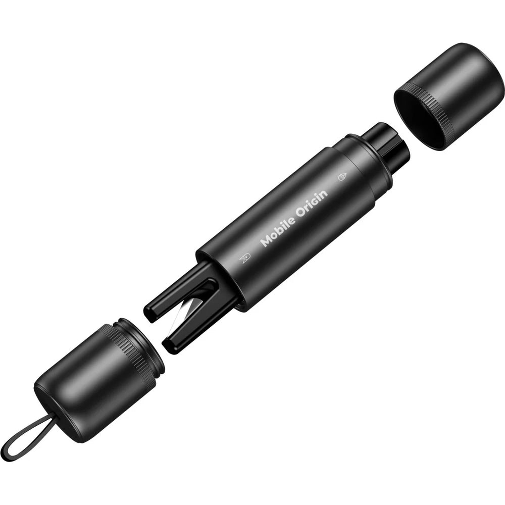 Autosicherheitshammer 2-in-1, Mobile Origin Car Safety Hammer CA29, Schwarz