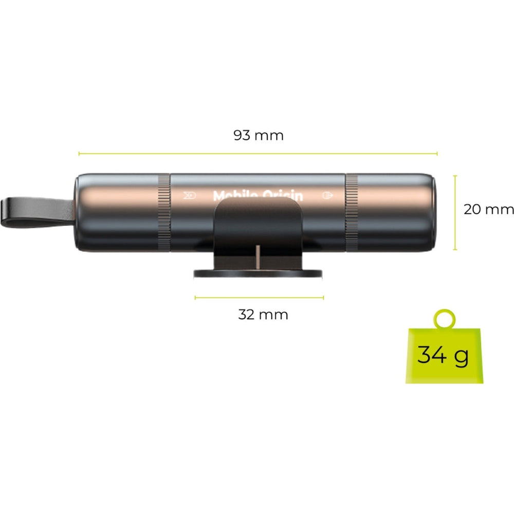 Autosicherheitshammer 2-in-1, Mobile Origin Car Safety Hammer CA29, Schwarz