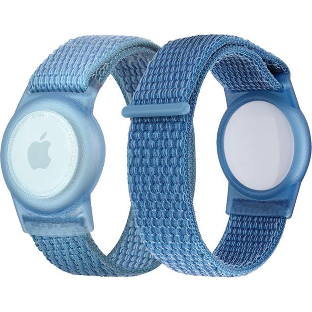 Mobile Origin Schutzhülle mit Armband für Kinder Apple AirTag, Blau