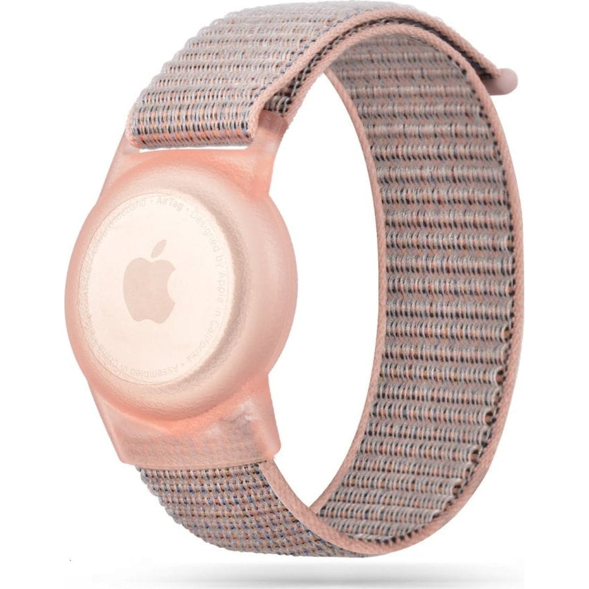 Mobile Origin Schutzhülle mit Armband für Kinder Apple AirTag, Rosa
