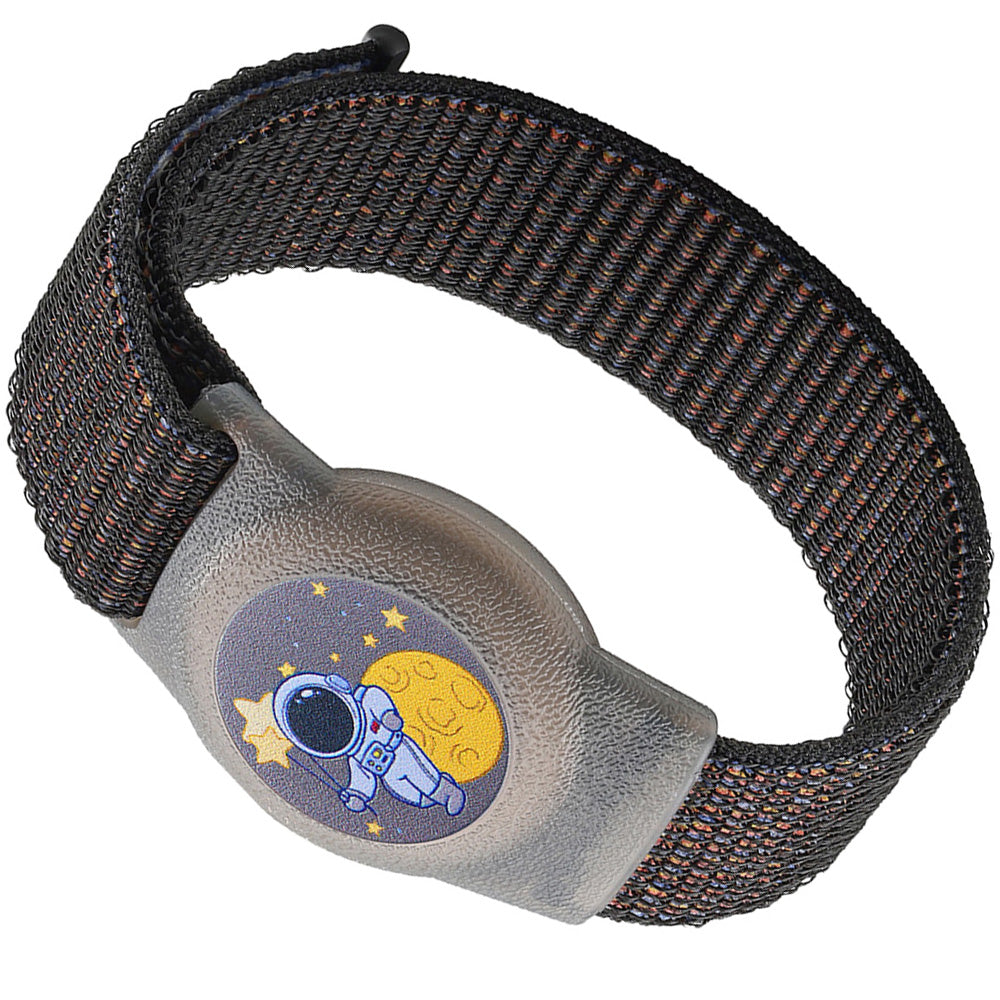 Hülle mit Armband für Apple AirTag, Mobile Origin AirTag Strap, Schwarz